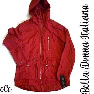 Bella Donna Moda Italiana Red Hooded Jacket Large Taylor Swiftcore!